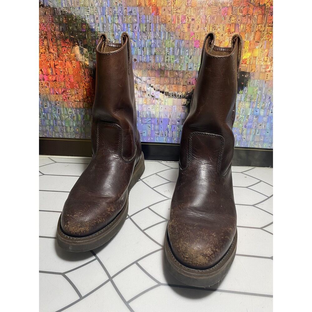 Men’s Road mate Brown Leather Boots Sz 10 Biker